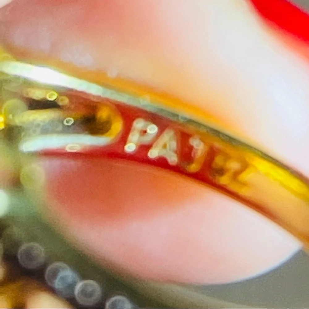 🌺Beautiful PAJ OZ GP. 925 Sterling Silver White Topaz Dinner Ring! - Picture 16 of 16